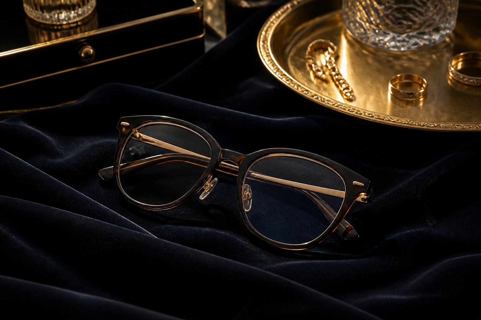 Luxury eyewear still life