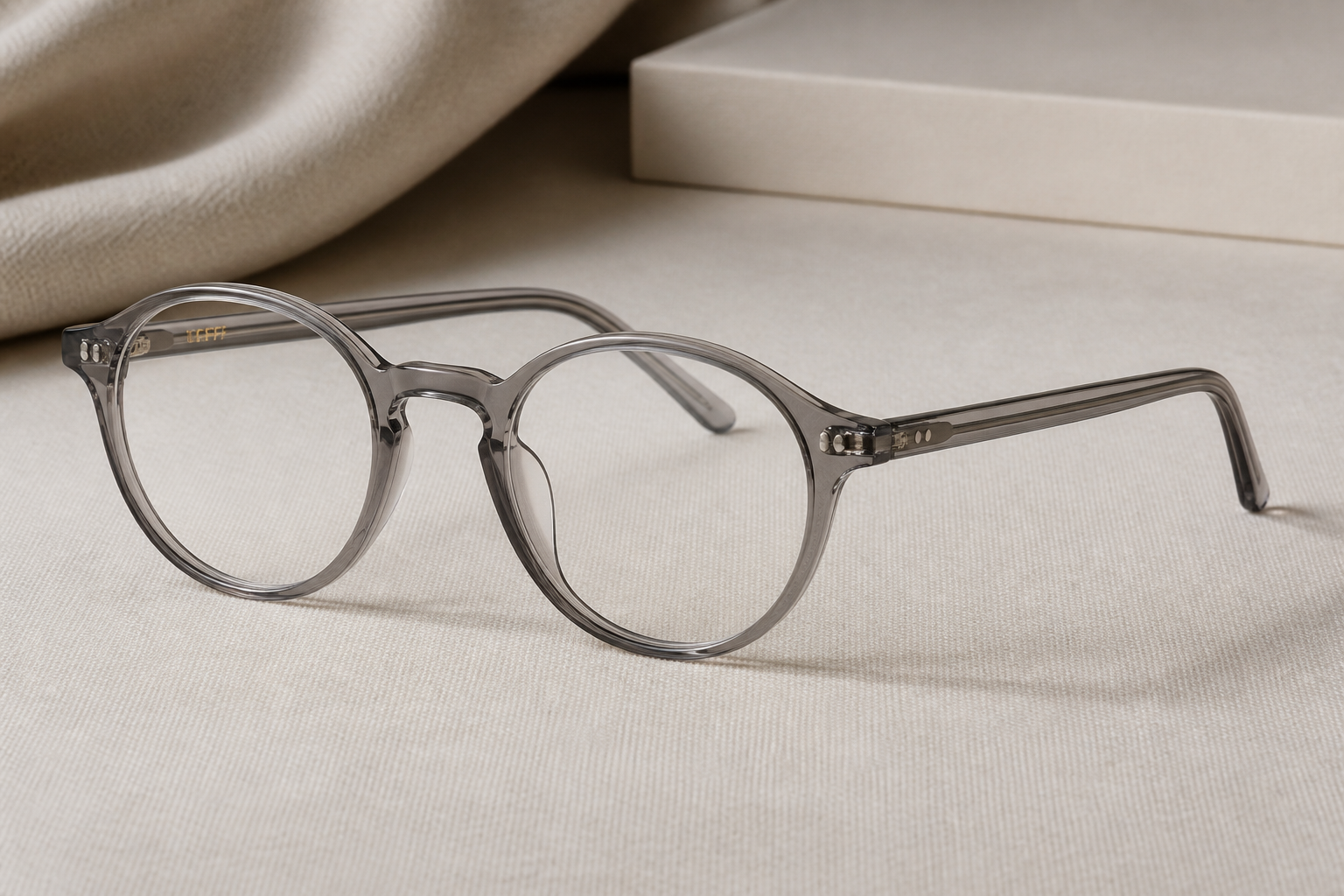Transparent Grey Round