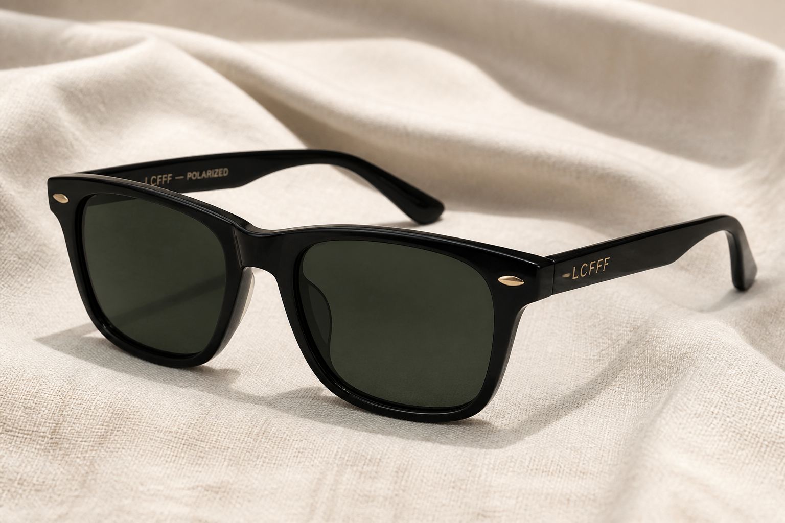 Black Polarized Wayfarer